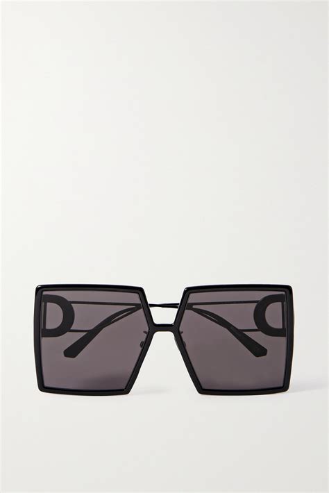 30Montaigne SU Oversized Black Square Sunglasses 